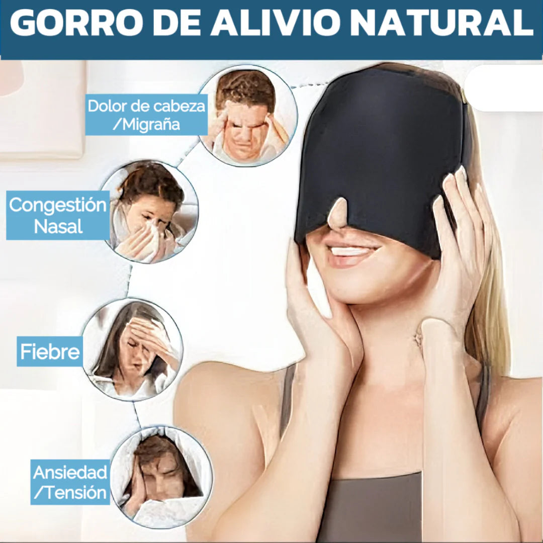 Gorro de gel para migrañas